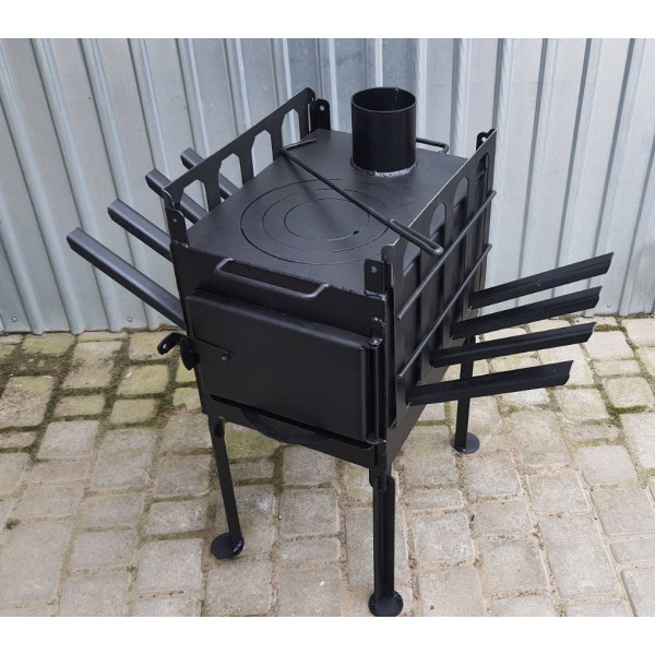 Печь буржуйка отопительно-варочная, сушилка для обуви и одежды