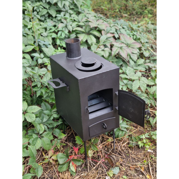 Піч буржуйка опалювально-варильна 3 мм до 30 кв м