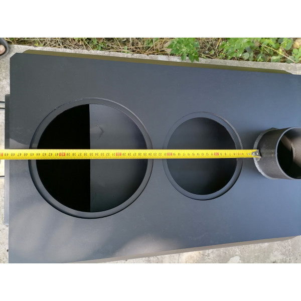 Печь буржуйка отопительно-варочная с двумя конфорками