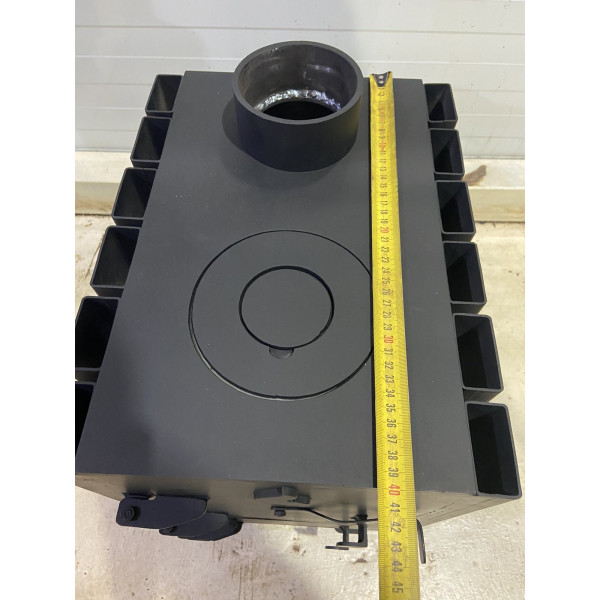 Печь буржука 4 мм с радиаторами отопительно-варочная.