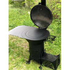 Піч-гриль під казан 8-22 л. з коптильнею Queen