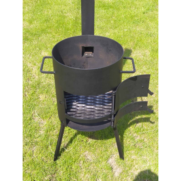 Печь для котла 40 см, 4 мм, с трубой