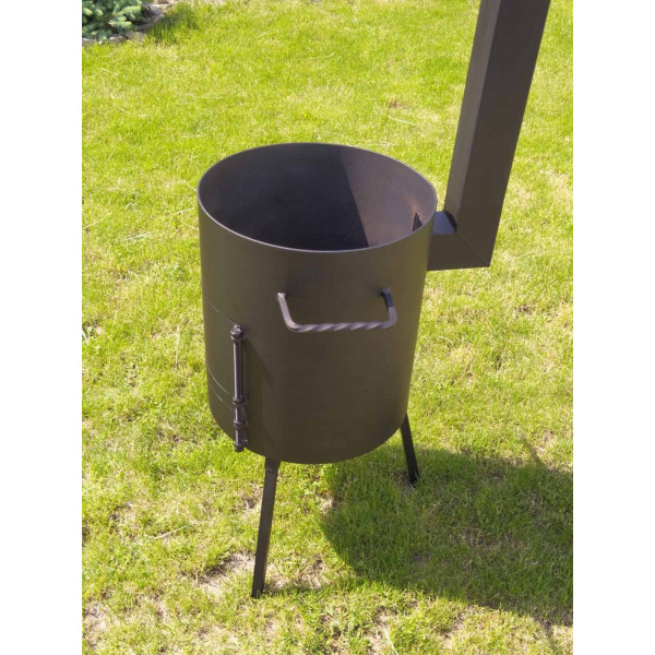 Печь для котла 40 см, 4 мм, с трубой