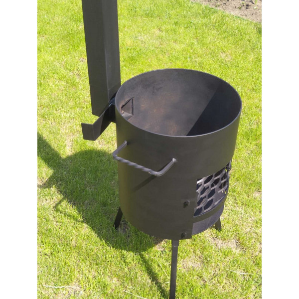 Печь для котла 40 см, 4 мм, с трубой