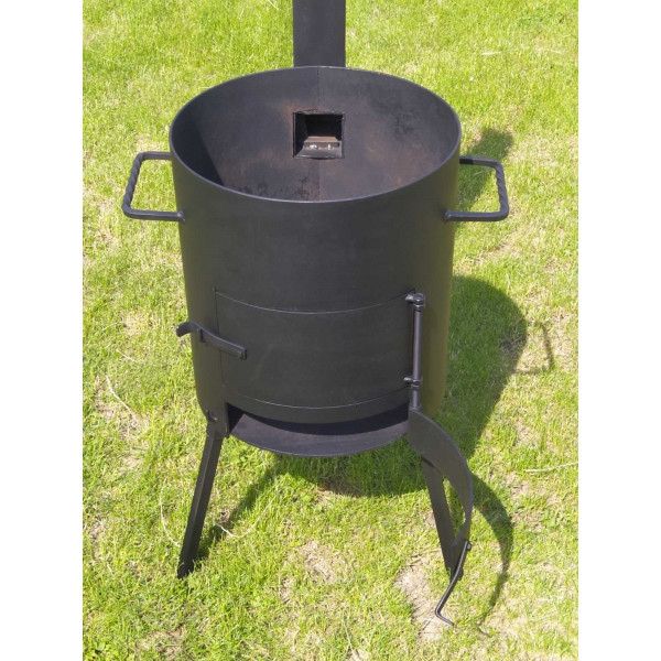 Печь для котла 40 см, 4 мм, с трубой