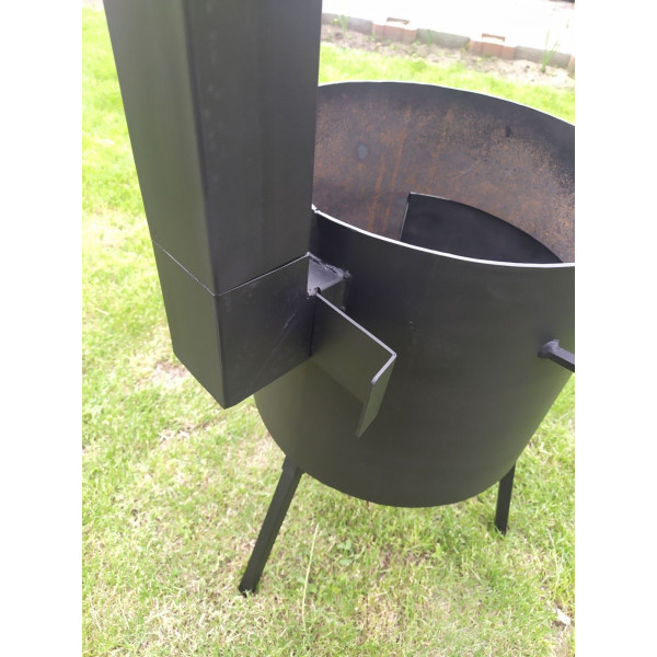 Печь для котла 40 см, 4 мм, с трубой