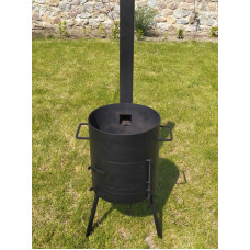 Печь для котла 40 см, 4 мм, с трубой