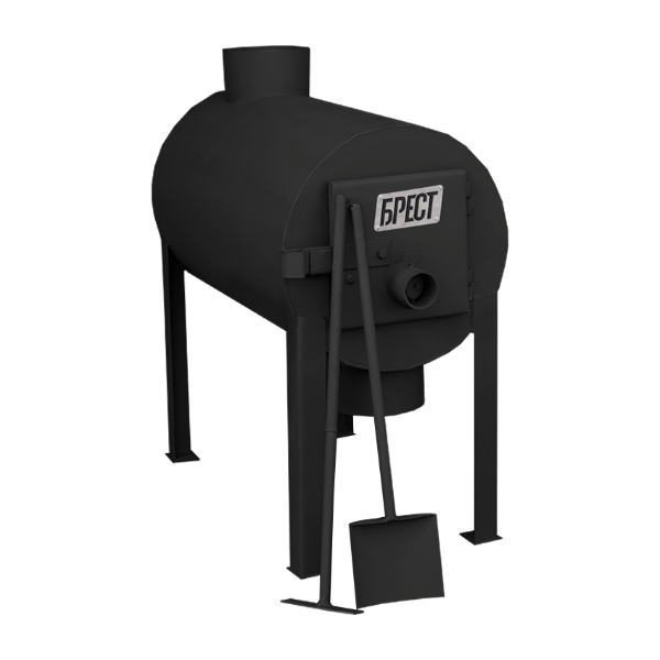 Печь отапливаемая Брест 200 (Булерьян Тип 01) с вертикальным выходом теплового воздуха
