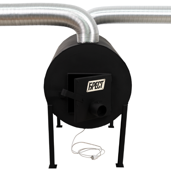 Печь отапливаемая Брест 500 ПЛЮС комплект с вентилятором