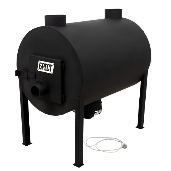 Піч опалювальна Брест 500 ПЛЮС комплект з вентилятором