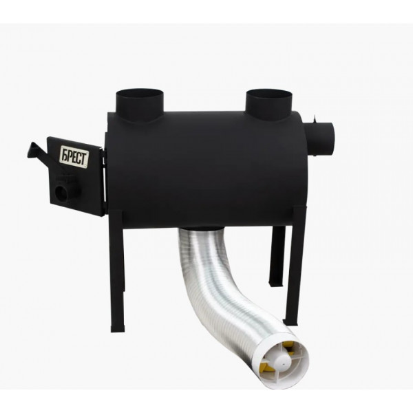 Печь отапливаемая буржуйка Брест 203 с вертикальным выходом тепла