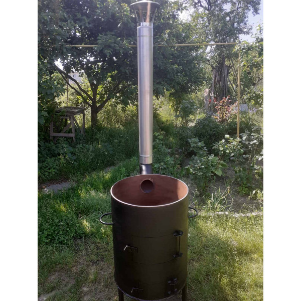 Піч під казан 12-20 л, 6 мм з трубою та столиками