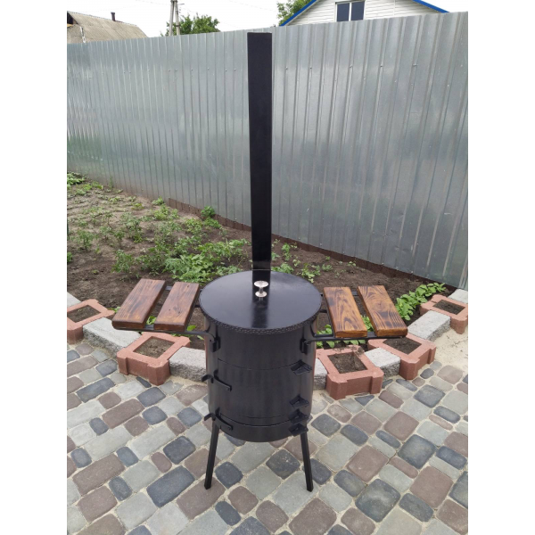 Піч під казан 12-20 літрів з решіткою-гриль