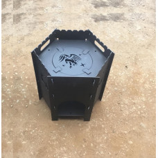 Піч під казан 37 см розбірна, 3 мм