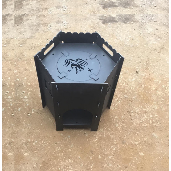 Печь под котел 37 см разборная, 3 мм.