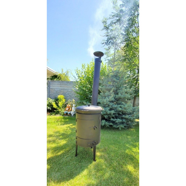 Печь под котел 40 см. с трубой