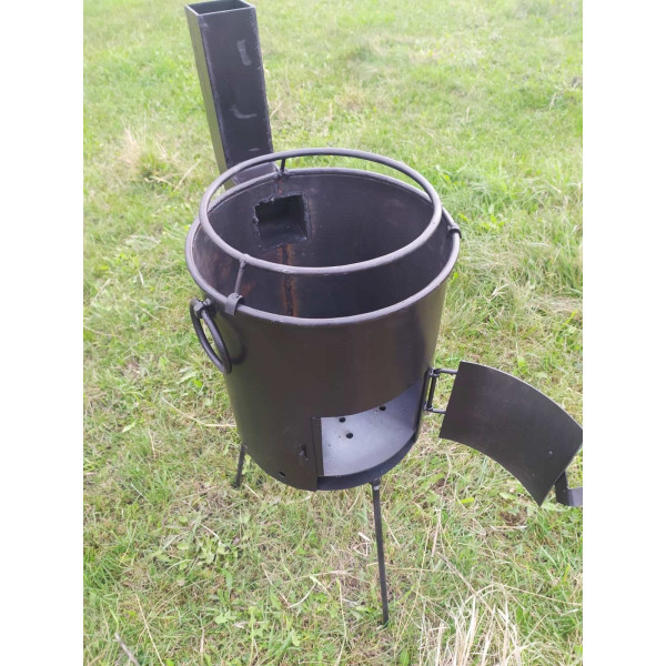 Печь под котел 6-10 л с трубой, 30 см.