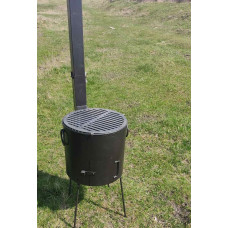 Піч під казан на 6-17 л з решіткою-гриль та зйомними кільцями