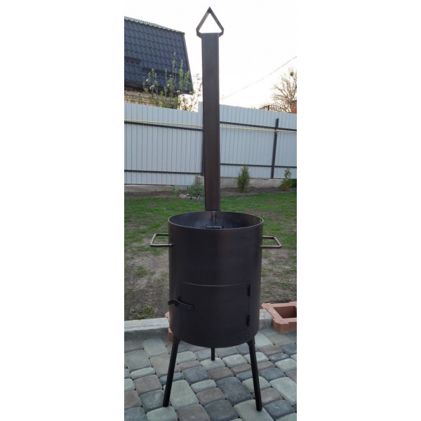 Печь под котел/пательную, 40 см со съемной трубой