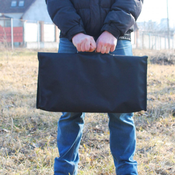 Чехол черный (оксфорд) для мангала-чемодана на 10 шампуров.