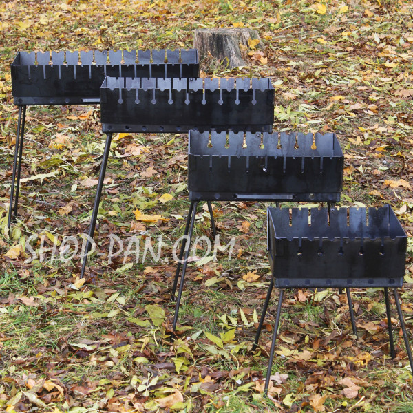 Чехол черный (оксфорд) для мангала-чемодана на 10 шампуров.