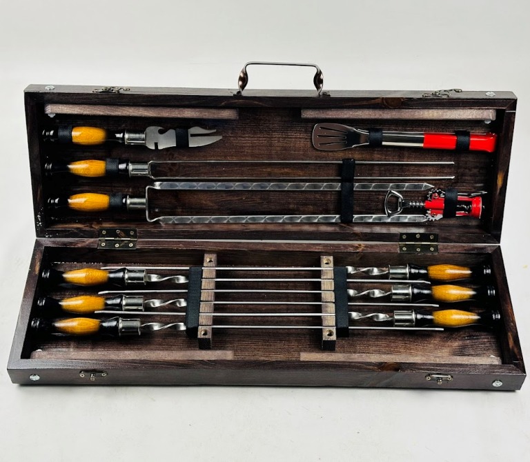 Набір шампурів у кейсі подарунковий