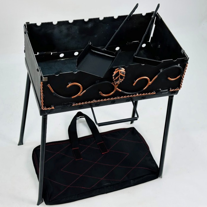 Мангал-чемодан 2 мм на 8 шампурів